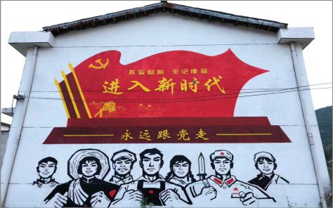 楚雄党建彩绘文化墙